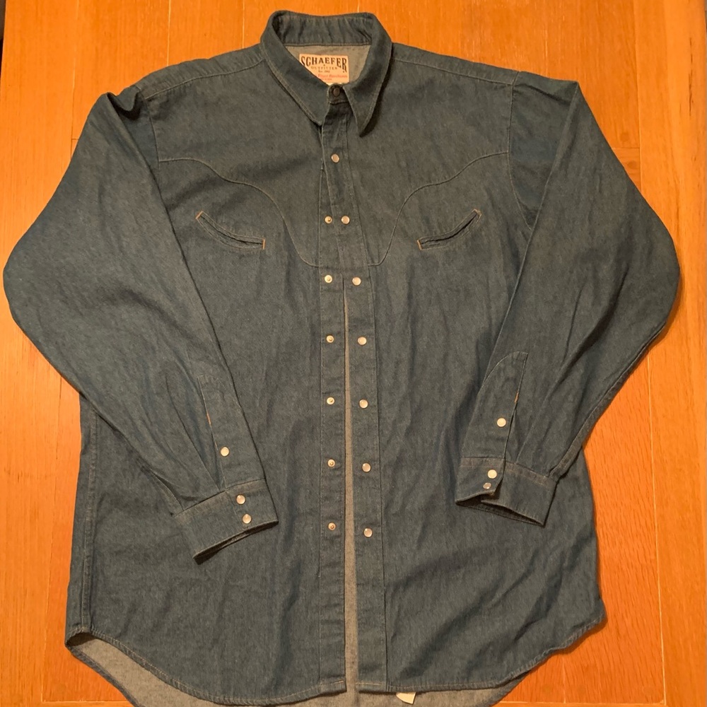 Men’s Schaefer Outfitter Denim Shirt 2XL